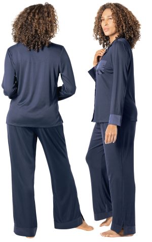 Luxe Satin Button-Front Pajamas