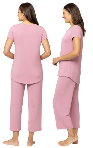 Consciously Cozy Short Sleeve Capri Pajama