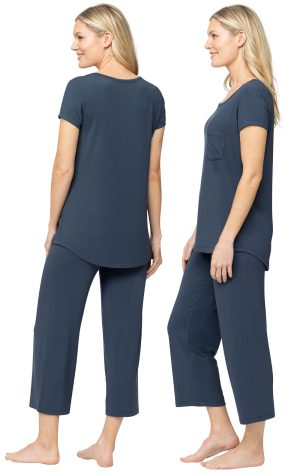 Consciously Cozy Short Sleeve Capri Pajama