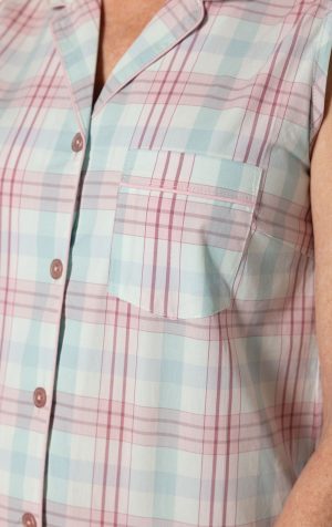 Perfectly Plaid Sleeveless Capri Pajamas