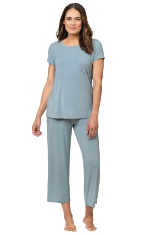 Consciously Cozy Short Sleeve Capri Pajama
