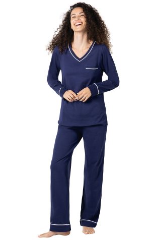 Solid Jersey Pullover Pajamas