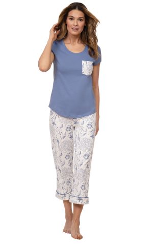 Summer Shells – Pocket Tee Capri Pajamas