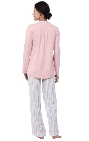 Soft Stripe Henley Pajamas